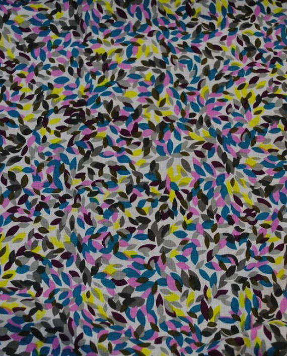 Ткань Хлопок "Цветочная рябь" 0011 цвет разноцветный абстрактный картинка 1