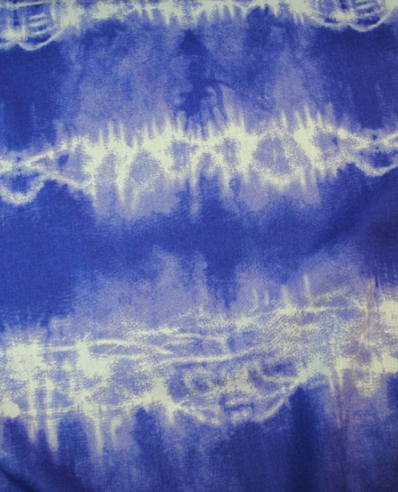 Ткань Хлопок "Фиолетовая кардиограмма" 0028 цвет синий абстрактный картинка