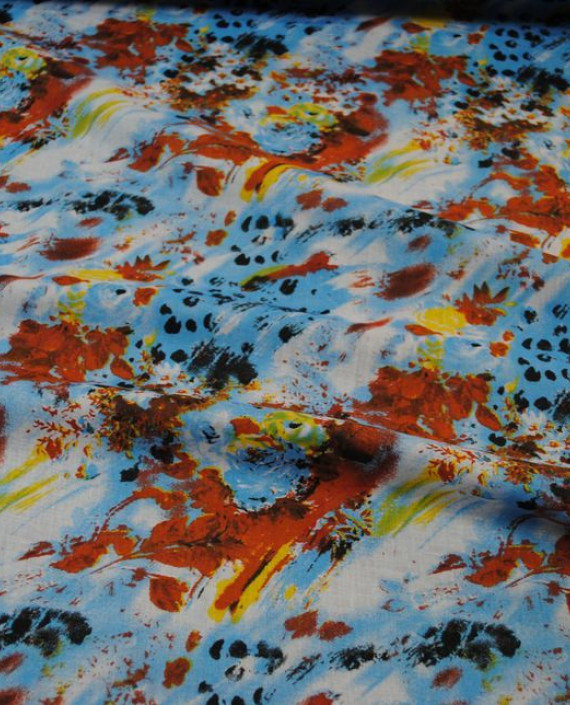 Ткань Хлопок "Экзестенциализм" 0030 цвет разноцветный абстрактный картинка 1