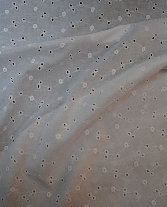 Ткань Шитье "Созвездия" 0003 цвет белый абстрактный картинка 1