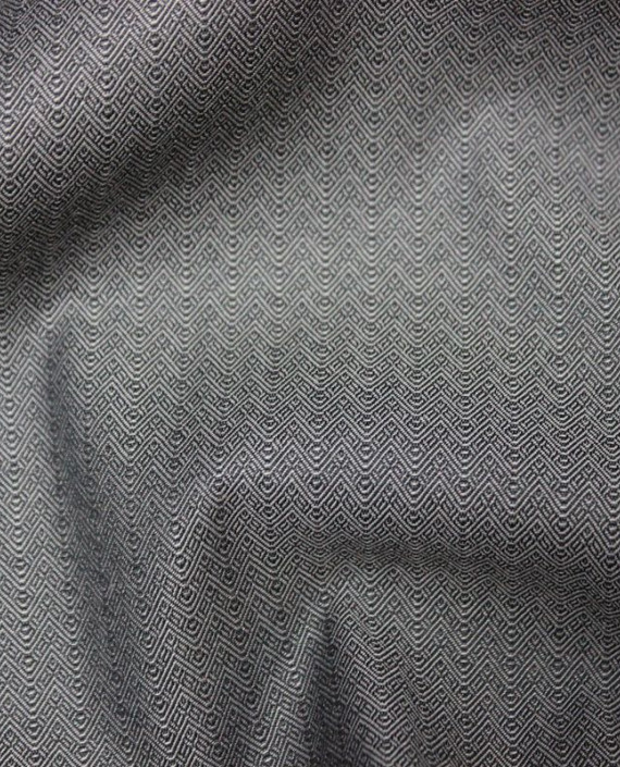 Ткань Хлопок "Сталь" 4007 цвет серебро геометрический картинка