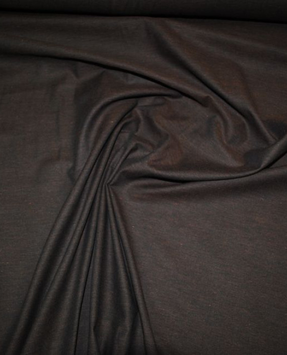 Ткань хлопок костюмный "Бурый" 0012 цвет коричневый картинка 1