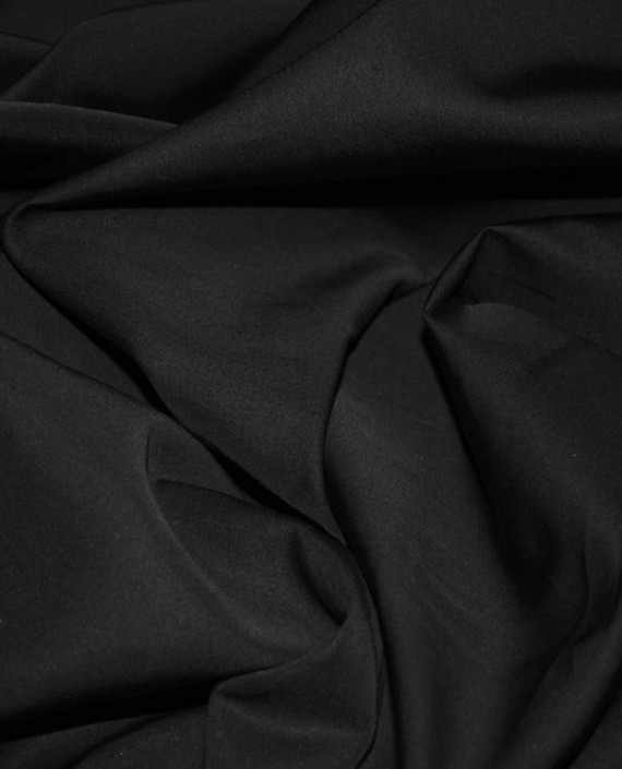 Ткань Хлопок Костюмный "Угольный" 0019 цвет черный картинка 1