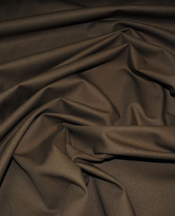 Ткань Хлопок Костюмный "Шамуа" 0020 цвет коричневый картинка 1