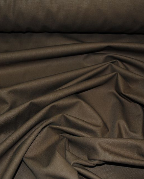 Ткань Хлопок Костюмный "Шамуа" 0020 цвет коричневый картинка 3