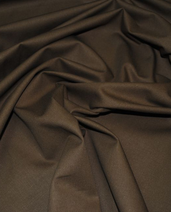 Ткань Хлопок Костюмный "Шамуа" 0020 цвет коричневый картинка 4