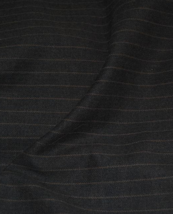 Ткань Хлопок "Угольная полоска" 0046 цвет серый в полоску картинка