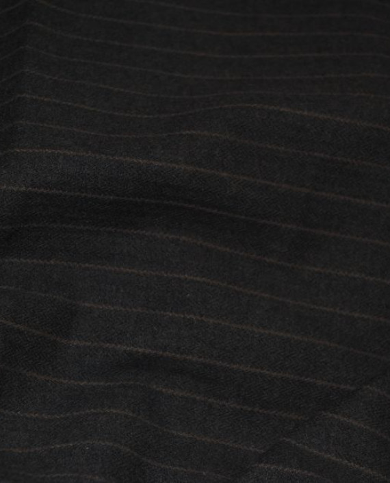 Ткань Хлопок "Угольная полоска" 0046 цвет серый в полоску картинка 2