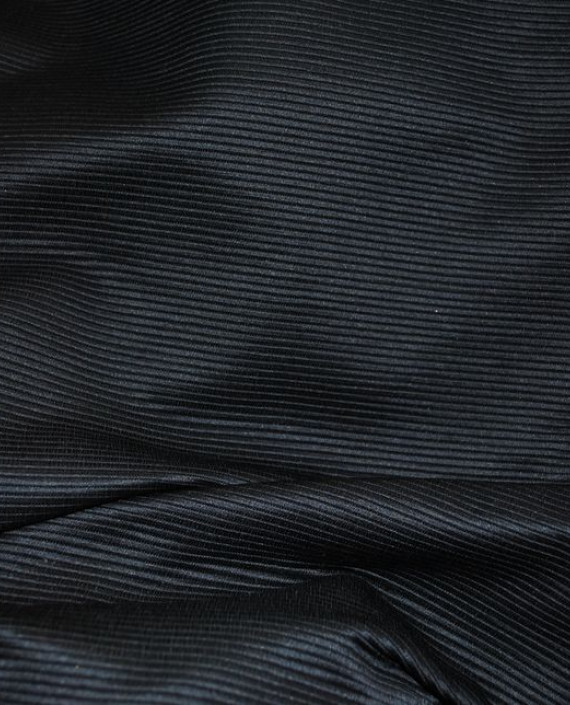 Ткань Хлопок "Темная полоска" 0048 цвет черный в полоску картинка