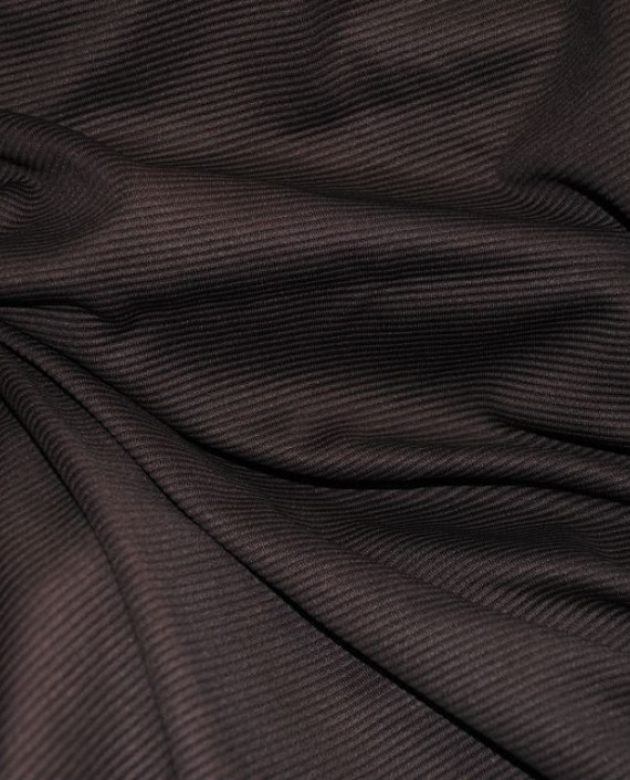 Ткань Хлопок "Коричневая полоска" 0049 цвет коричневый в полоску картинка