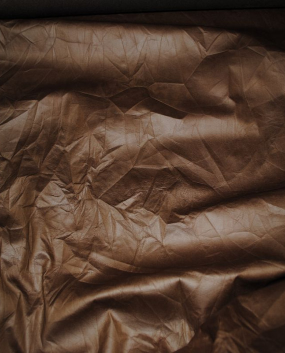 Искусственная кожа "Жатка" 004 цвет коричневый картинка