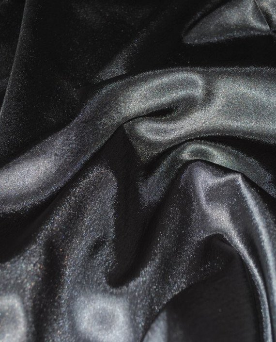 Ткань Креп-сатин "Черненое серебро" 0025 цвет серый картинка 1