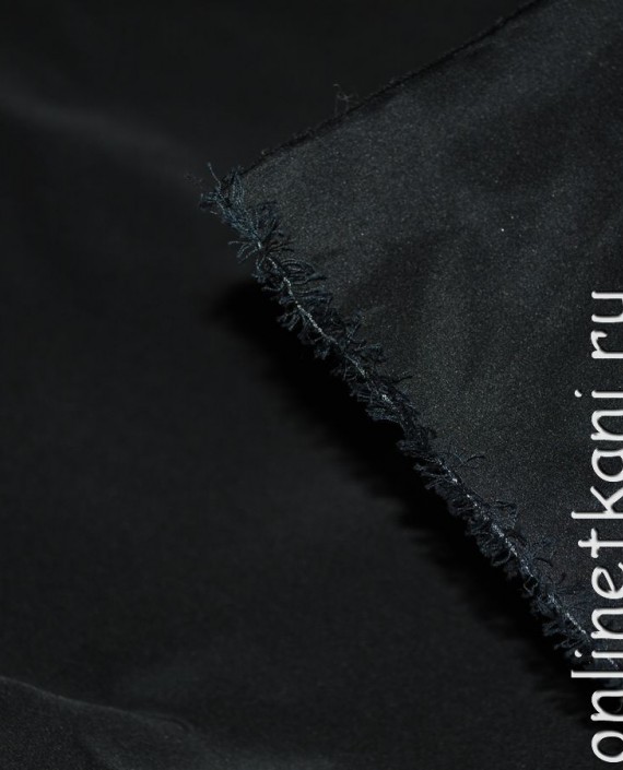 Ткань курточная "Черная" 003 цвет черный картинка