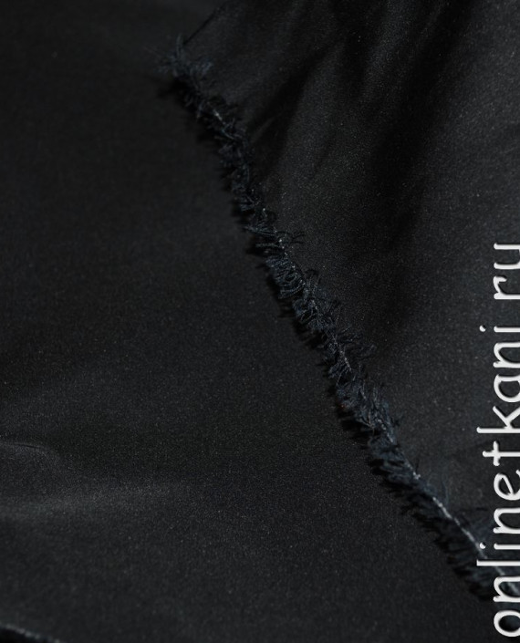 Ткань курточная "Черная" 003 цвет черный картинка 1