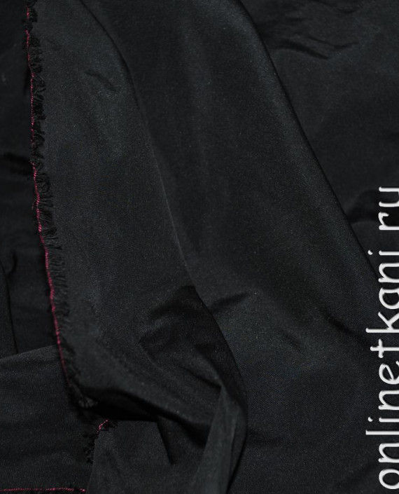 Ткань курточная "Угольно Черная" 005 цвет черный картинка 1