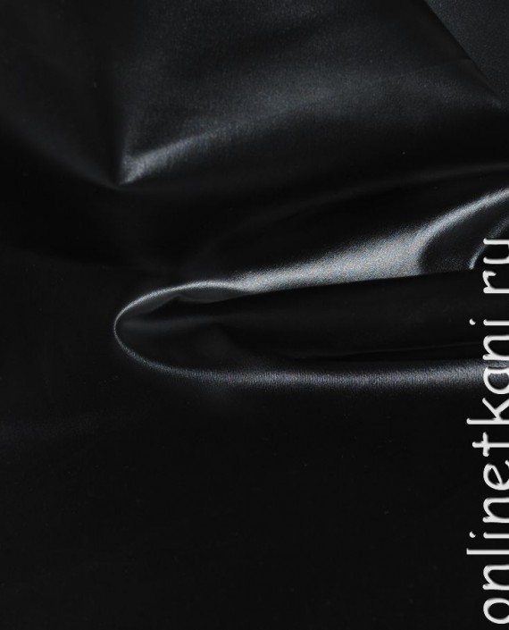 Ткань курточная "Как кожа" 040 цвет черный картинка 2