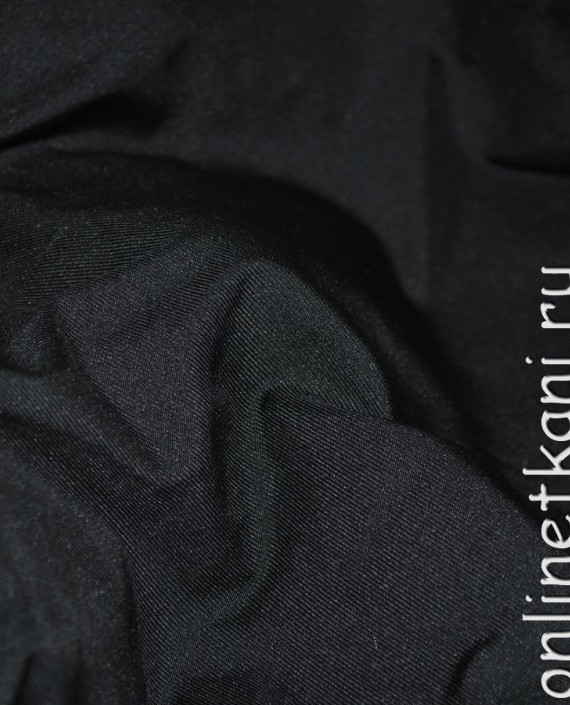 Ткань курточная "Безлунная ночь" 055 цвет черный картинка 2