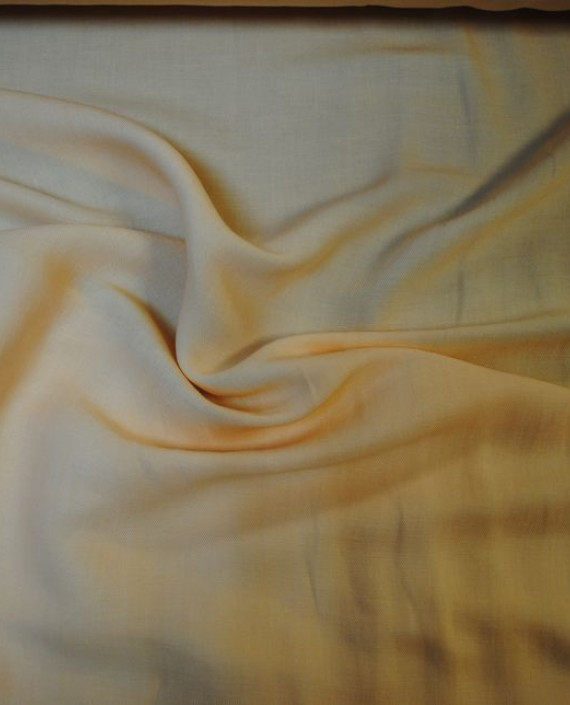 Ткань Лен "Персиковый" 0026 цвет бежевый картинка