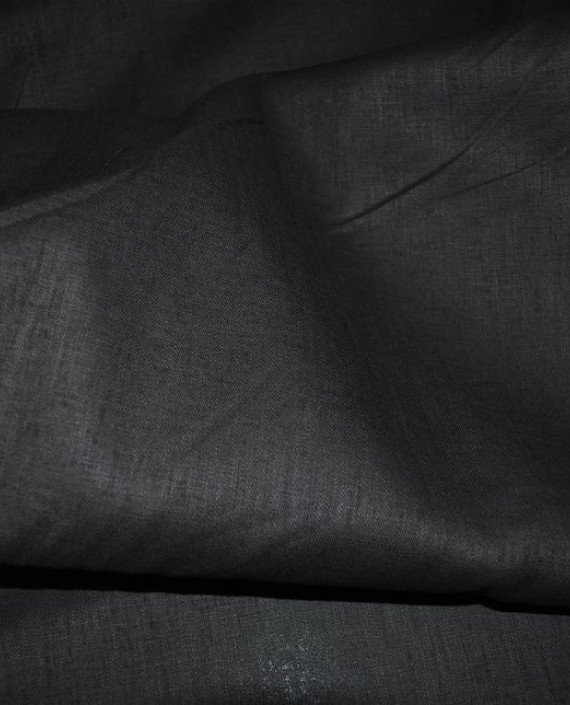 Ткань Лен "Антрацит" 0029 цвет серый картинка 1