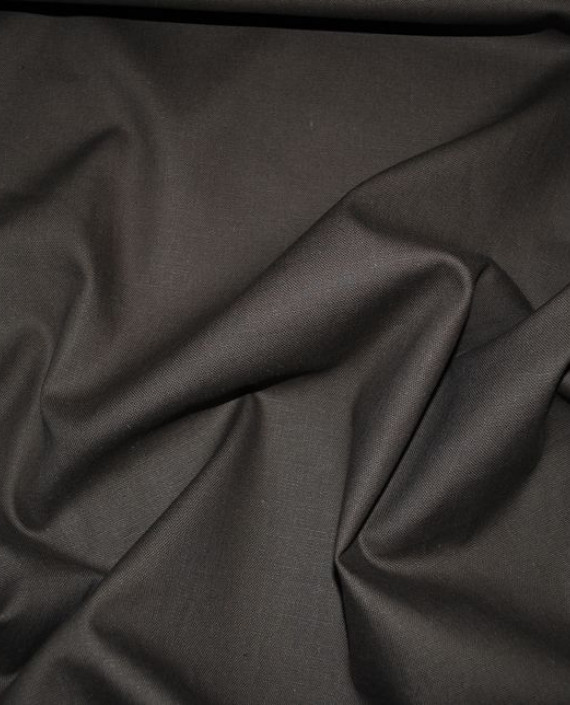 Ткань Лен "Сепия" 0044 цвет серый картинка