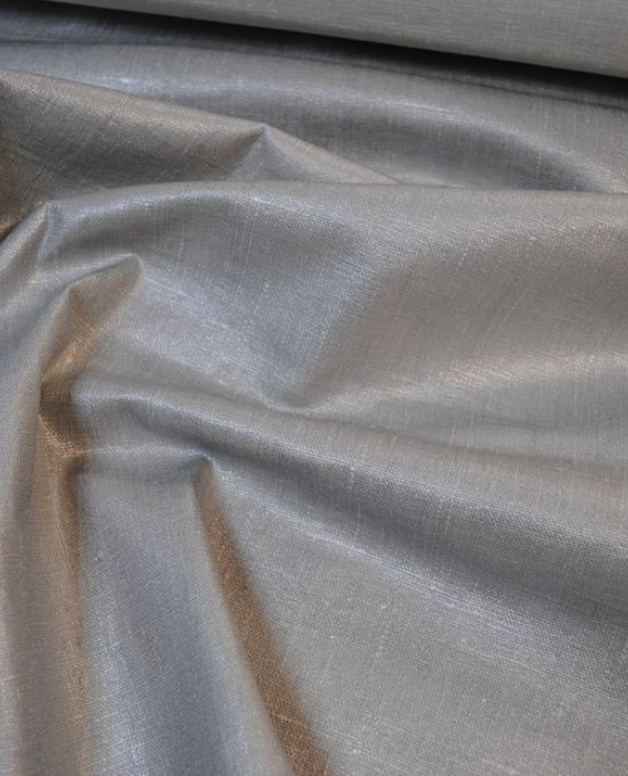 Ткань Лен Курточный "Серебро" 0052 цвет серый картинка