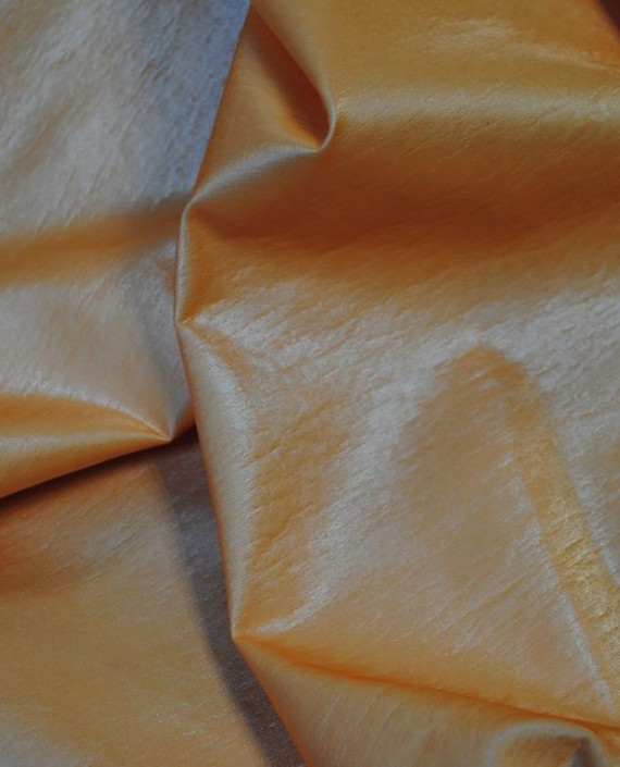Ткань Лен Курточный "Оранж" 0054 цвет оранжевый картинка 1