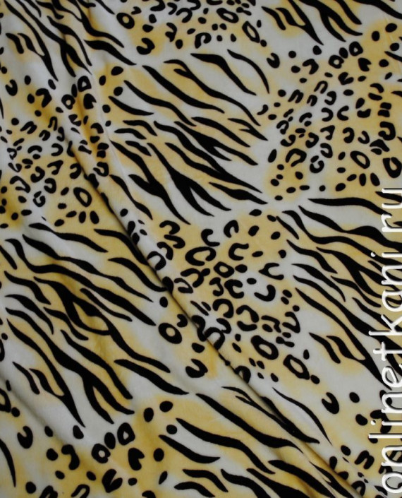 Ткань искусственный мех "Сафари" 0020 цвет бежевый леопардовый картинка 1