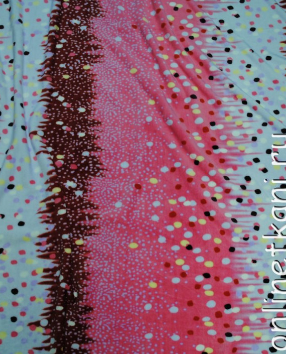 Ткань искусственный мех "Конфетти" 0025 цвет розовый абстрактный картинка
