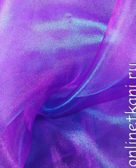 Ткань Органза "Сливовый" 0001 цвет фиолетовый картинка