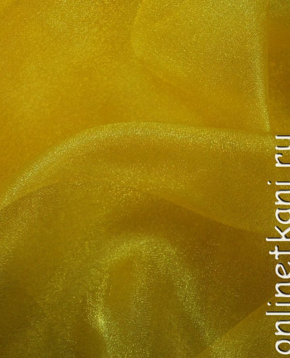 Ткань Органза "Лимон" 0002 цвет желтый картинка