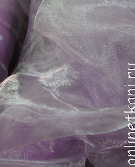 Ткань Органза "Фиалковая" 0008 цвет фиолетовый картинка 1