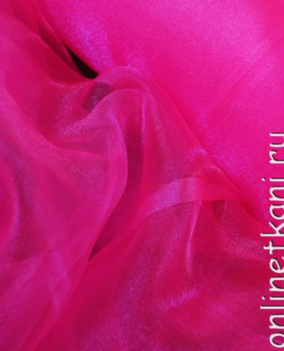 Ткань Органза "Розовая" 0013 цвет розовый картинка