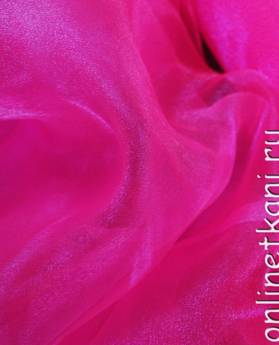 Ткань Органза "Розовая" 0013 цвет розовый картинка 2