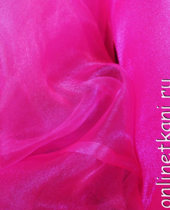 Ткань Органза "Розовая" 0013 цвет розовый картинка 3