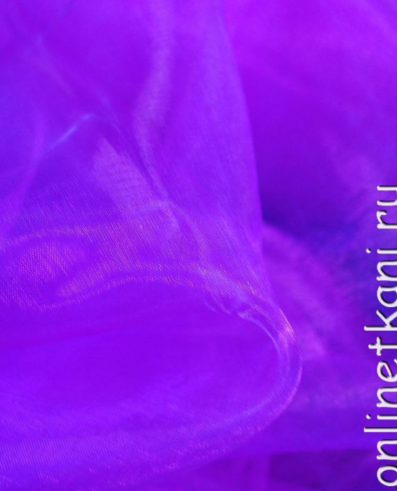 Ткань Органза "Орхидея" 0025 цвет фиолетовый картинка