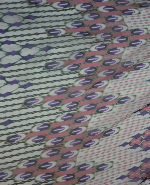 Ткань Шелк Шифон "Бижутерия" 4005 цвет разноцветный абстрактный картинка 2