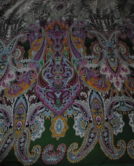 Ткань Шелк Шифон "Восточный принт" 0008 цвет разноцветный абстрактный картинка 1