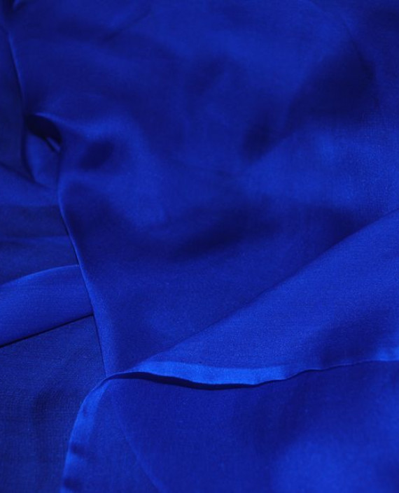 Ткань Шелк Шифон "Ультрамариновый" 0076 цвет синий картинка 1