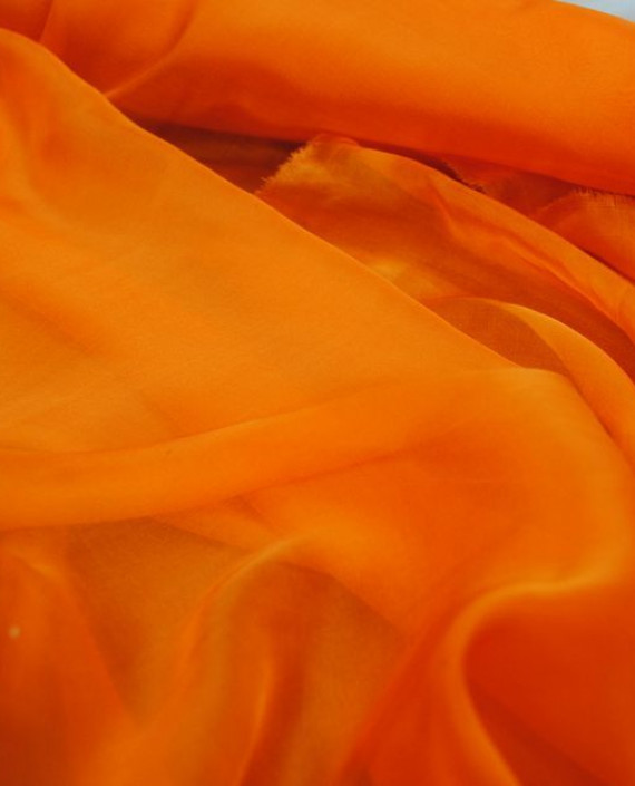 Ткань Шелк Шифон "Морковный" 0079 цвет оранжевый картинка
