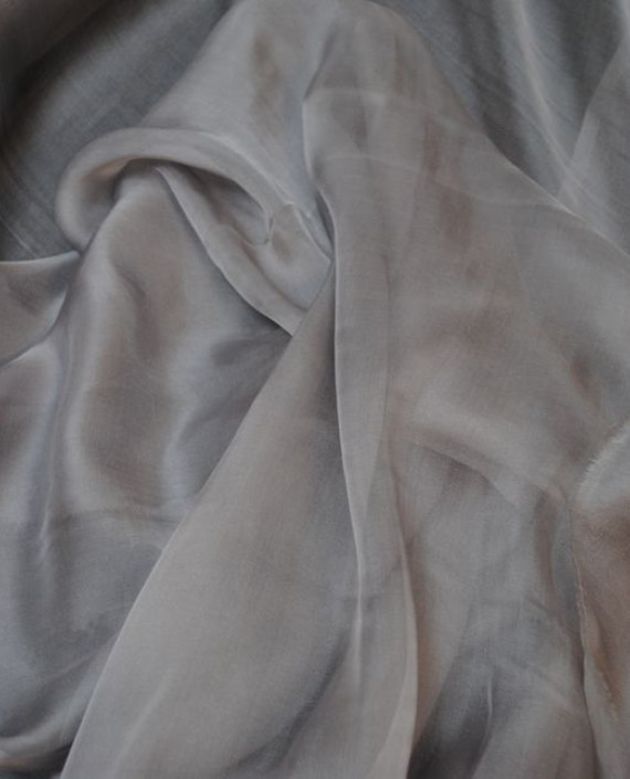 Ткань Шелк Шифон "Серый" 0093 цвет серый картинка