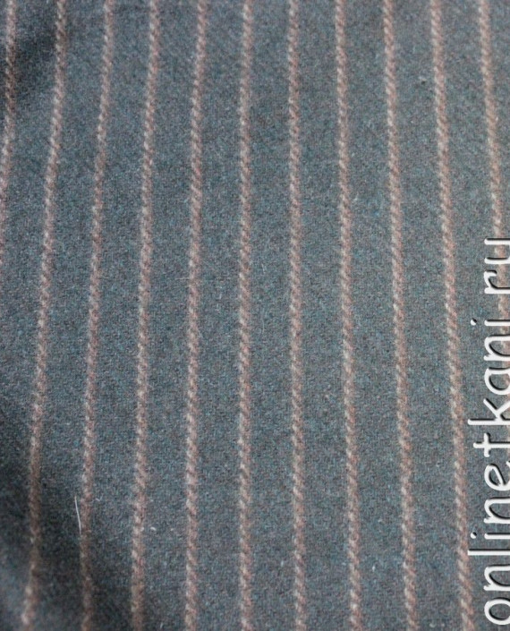Ткань Шерсть Костюмная 4013 цвет серый в полоску картинка
