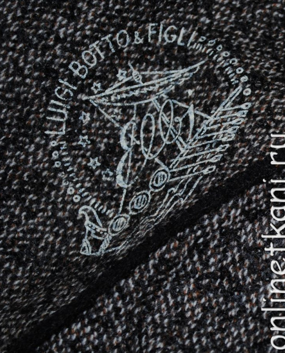 Ткань Шерсть Пальтовая  "Luigi botto & Figli" 0010 цвет серый картинка