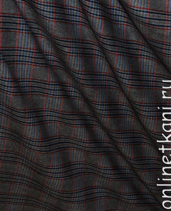 Ткань Шерсть "Отклик Шотландии" 0022 цвет серый в клетку картинка 2