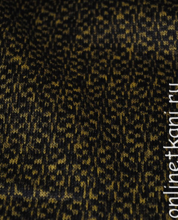 Ткань трикотаж  "Желтое и Черное" 0029 цвет разноцветный абстрактный картинка