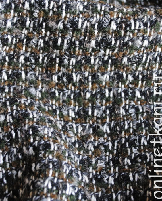 Ткань шерсть "Поздняя осень" 0044 цвет серый в клетку картинка 1
