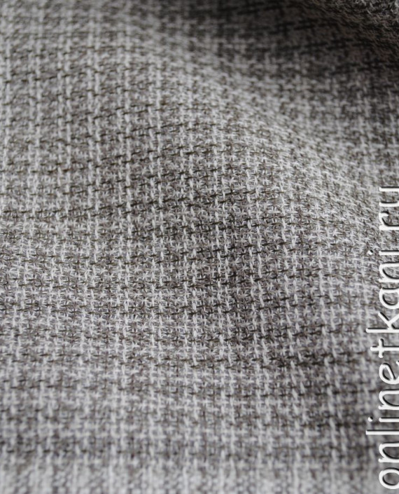 Ткань шерсть "Серая гусиная лапка" 0065 цвет серый гусиная лапка картинка 1