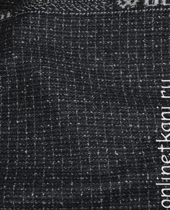 Ткань шерсть "Пестрая" 0075 цвет серый в клетку картинка