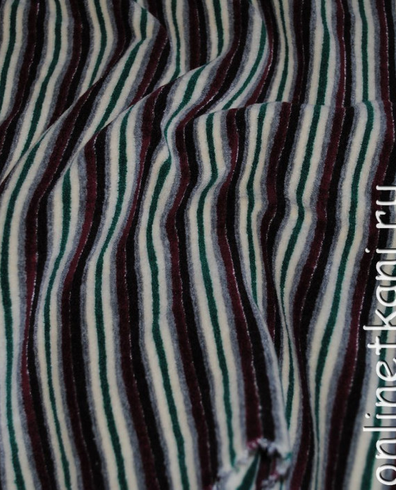 Ткань трикотаж (махра) "Полоски" 0029 цвет разноцветный полоска картинка