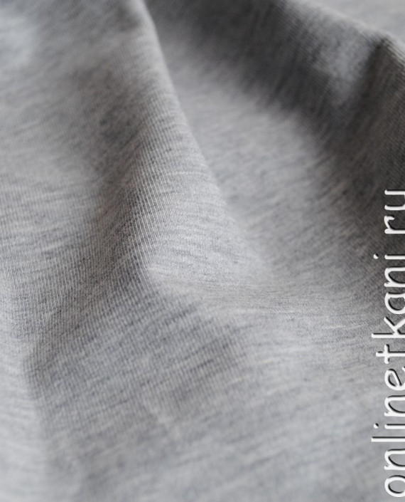 Ткань трикотаж хлопок "Туман" 0033 цвет серый меланж картинка