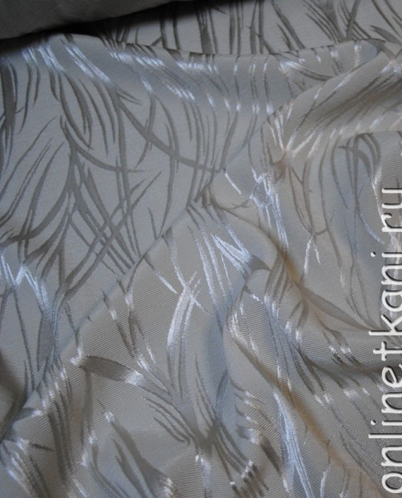 Ткань вискоза 0007 цвет серебро абстрактный картинка